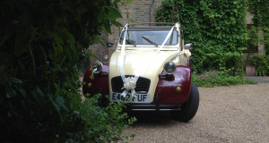 A 2CV at a wedding.
